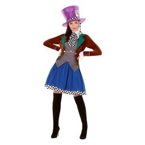 Smiffys Womens/Ladies Miss Hatter Costume / Multicolored